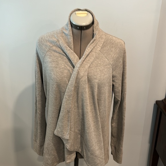 Gray open cardigan jersey knit. - Picture 2 of 4